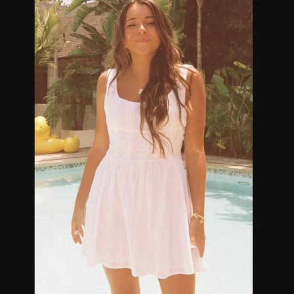 Princess Polly Lorinda White A-line Mini Dress 4 - Picture 5 of 10